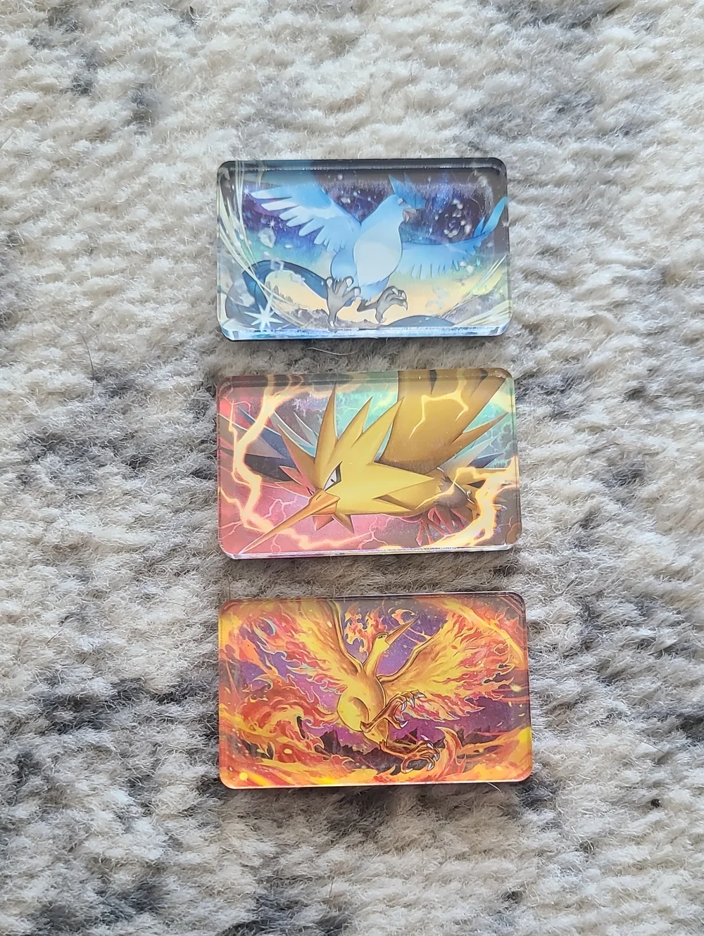 Pokemon Articuno Zapdos Moltres Magnets Handmade